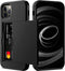 Nvollnoe iPhone 12/12 Pro Case - Heavy Duty, Slim Wallet with Hidden Card Slot, Shockproof, Black for Men & Women.