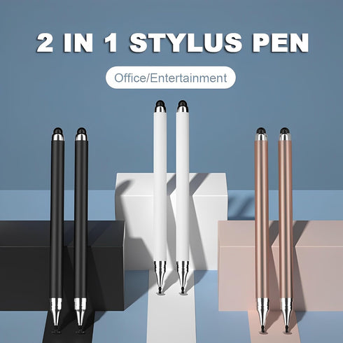 2-in-1 Stylus Pen for Touch Screen, 3pcs High Precision Universal Stylus for iPad, Apple, Android, Microsoft
