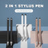 2-in-1 Stylus Pen for Touch Screen, 3pcs High Precision Universal Stylus for iPad, Apple, Android, Microsoft