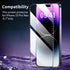 3 Pack Screen Protector with Diamonds for iPhone 15 Pro Max (6.7") Tempered Glass, Anti Scratch, Case Friendly
