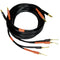 CESS-277-6f Spring Clips Braided-Type Pin Banana Plug to Standard-Type 4mm Banana Plug Speaker Cable, 12 Gauge, 680