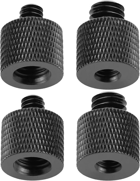 4 Pcs Camera Screw Adapter Set, 1/4" Male to 3/8" Female and 3/8" Male to 1/4" Female for Camera Monitor, Tripod, Mount