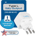 Ceptics Italy Power Adapter, Type L Plug, Universal Travel Adapter for Chile, Italy, 3 Pack