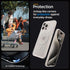 Spigen iPhone 15 Pro Max Case - Magnetic Ultra Hybrid MagFit, Military-Grade Protection, Anti-Yellowing, Frost Natural