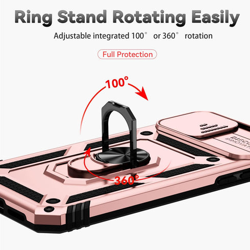 Hitaoyou iPhone 11 Case - Compatible with Camera Cover & Kickstand, Military Grade Shockproof Heavy Duty Protective