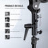 NEEWER Camera Flash Bracket H-Type Mount - Adjustable Metal Light Stand Adapter with Umbrella Softbox Holder