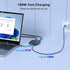 Aibilangose 4K@60Hz USB3.0/PD, Display Port Splitter for Dual Monitors, USB C to Dual DisplayPort Adapter