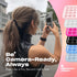 OCTOBUDDY 2.6 3.9, Mirror - OG Suction Cup Phone Mount - Silicone Suction Grip Mobile Holder with Built-in Mirror