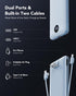 VRURC Portable Charger with Wall Plug, 10000mAh Power Bank, 22.5W Fast Charging, Slim Compact Battery Pack
