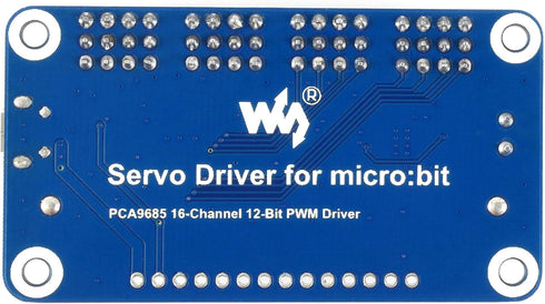 waveshare 16 12 I2C Servo Driver for Micro/-bit Channel PWM Outputs Bit Resolution Interface