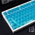mintcaps Crystal Clear Keyboard Keycaps, Transparent PC Cherry Profile Blue Keycap Set for MX Switches