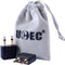 UCEC Airplane Headphone Adapter, 3.5mm Golden Plated Airline Headphone Adapter for in-Flight Entertainment, 2 Pack