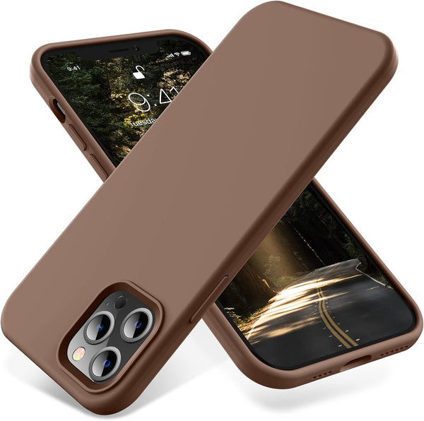 OTOFLY Premium Soft Liquid Silicone Rubber Case for iPhone 12 Pro Max 6.7 inch (2020) - Silky and Soft Touch (Light