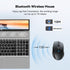 TECKNET Bluetooth Mouse, 4800 DPI Wireless, 2-Year Battery, 6 Adjustable DPI, Grey