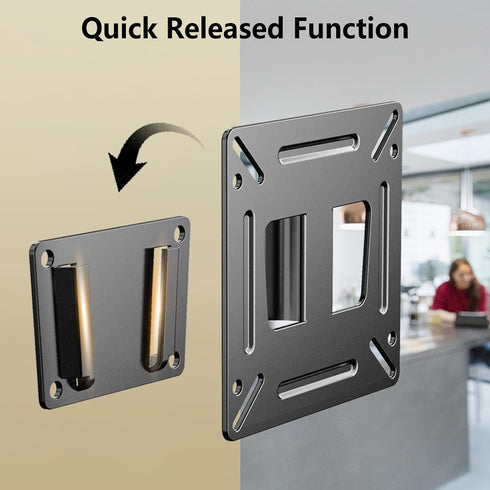 2 Pack Monitor Wall Mount for 14 -27 TVs, Small TV Mount for Computer Monitors, RV TV Mount, Holds up to 33lbs
