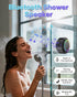 ssouwao IP67 Bluetooth Shower Speaker, Waterproof Portable Speakers with Suction Cup, Lights Show, Built-in Mic, Mini