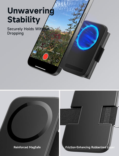 JSAUX 17/16/15 M.2, Magnetic SSD Clip for iPhone Pro & Pro Max, Filming Accessories for Recording ProRes to SSD