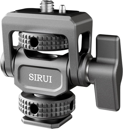 Sirui Camera Monitor Mount with Cold Shoe, Swivel 360and Tilt 180Adjustable DSLR Field