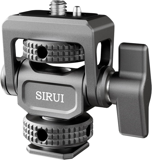 Sirui Camera Monitor Mount with Cold Shoe, Swivel 360and Tilt 180Adjustable DSLR Field