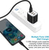 USB Wall Charger 18W 3Amp Fast Multiple Ports Plug Cube Box Charger Block Compatible iPhone