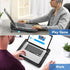 TECKNET Black Laptop Cooling Pad - Portable Slim USB Powered Stand with 3 Blue LED Fans, Fits 12-17 Inches