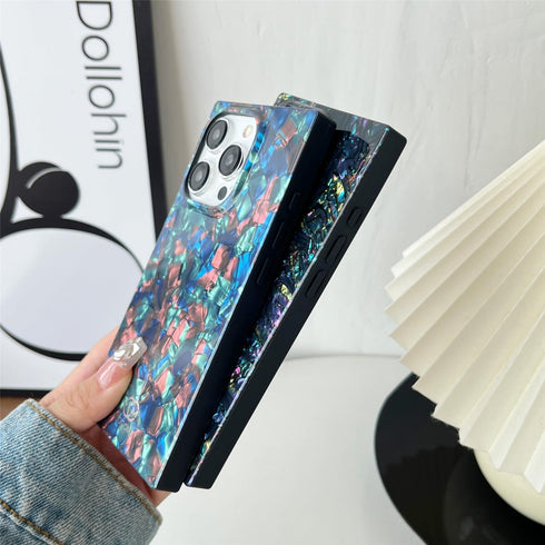 Cocomii Rectangle Case for iPhone 14 Pro Max, Abalone, Compatible with MagSafe, Luxury Slim Glossy Shockproof with