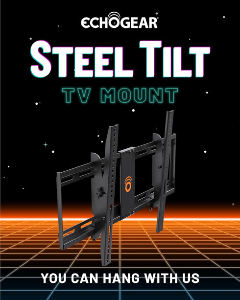 ECHOGEAR Tilting TV Wall Mount for 32-70 inch TVs, Low Profile Design