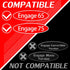 Engage 75 Replacement Ear Pads Ear Cushions Compatible with Engage 75 Headset - NOT FIT Engage 75 Convertible/Mono (Black)