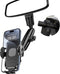 Car Phone Holder, 360° Rotating Rear View Mirror Phone Holder for All 4-7 Inch iPhone and Android Cell Phones