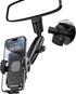 Car Phone Holder, 360° Rotating Rear View Mirror Phone Holder for All 4-7 Inch iPhone and Android Cell Phones