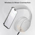 DOQAUS UPGRADED Wireless Headphones Over Ear, 90H Playtime, Bluetooth 5.3, 3EQ Modes, Built-in HD Mic, HiFi Stereo