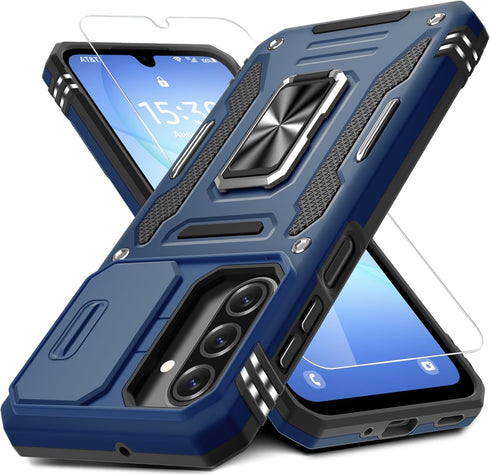DEERLAMN Case for Samsung Galaxy A17 5G with Slide Camera Cover+Screen Protector (1