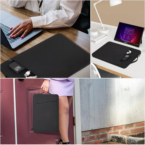 17.3 Inch Portable Monitor Case, Protective Sleeve for ASUS Arzopa Bimawen, Black