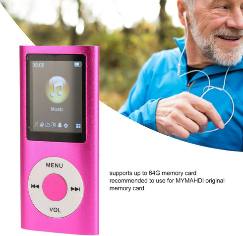 Vikye H2 MP3 64GB 256GB, HiFi Player with, Lossless Sound, Memory Card, Supports Up to High Resolution, Portable