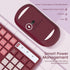 Wireless Keyboard and Mouse Combo, Lovaky 2.4G Full-Sized Ergonomic Keyboard Mouse, Quiet Click for Computer/Laptop