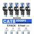 BUSOHE Cat 8 Ethernet Cable 6 FT 5 Pack, Nylon Braided High