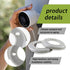 Surveillance Camera Bracket, Mounting Plate Compatible with Google Nest Cam Outdoor Indoor Battery Extra Mount Rings