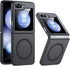 NO.1 Slim Hard Case for Samsung Galaxy Z Flip 5 - Translucent Matte, Anti-Fingerprint, Military Shockproof, Black,