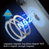 Magnetic Ring Sticker for MagSafe Phone Magnet, 2 Pack, Upgrade Built-in Magnet for Wireless Charging, Light Blue