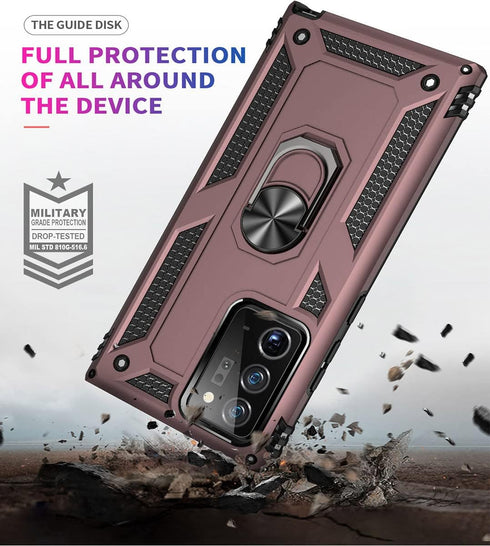 ADDIT for Note 20 Ultra Case - Military-Grade with Stand & Car Mount for Samsung Galaxy Note 20 Ultra 5G, Rose Gold