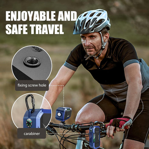 Portable NOAA AM FM Bluetooth Emergency Weather Radio, Hand Crank Solar, 5000mAh Battery, Waterproof, Flashlight, Phone