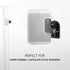 WALI Speaker Wall Mounts, Bookshelf Speaker Wall Mount Brackets, Surround Sound Speaker Mounts, 4 Pack, Black