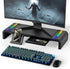 Monitor Stand Riser for Desk, Gaming Monitor with RGB Light, Foldable Computer Stand, Desk Organizers and Accessories