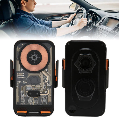 Car Charger, 15W Auto Clamping Charger Mount, 360° Rotatable Phone Mount for Car Vent, Anti Mistake Touch, for iPhone