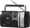 LEOTEC AM FM Portable Bluetooth Radio, Best Reception, Plug in Wall or Battery Operated, Great for Home