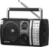 LEOTEC AM FM Portable Bluetooth Radio, Best Reception, Plug in Wall or Battery Operated, Great for Home