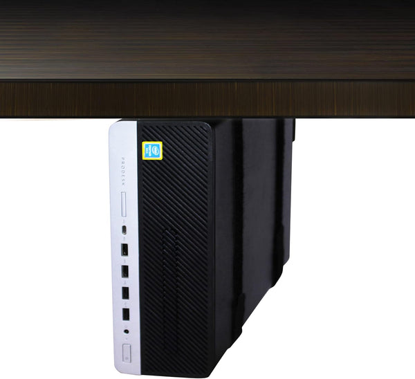 HumanCentric SFF Under Desk PC Mount and Wall Mount Bracket for Small Form Factor Desktop Tower, Adjustable Computer