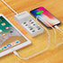 USB Wall Charger 60W USB Charging Station for Multiple Devices Smart Charging Power Hub for Multiple Devices 10 Port Desktop Charger Charging Station Secure Block Compact for iPhone iPad Phone