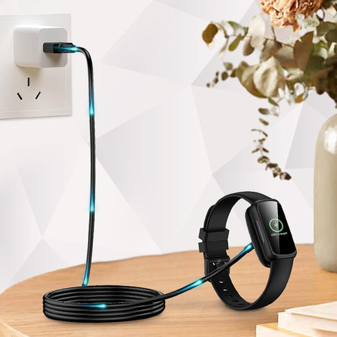 Charger Cable Compatible with Fitbit Inspire 3 Smartwatch, Replacement USB Charger Adapter for Inspire 3 Activity