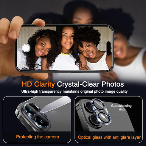 3 Pack 16 3 Pack 9H Wiaocit Tempered Glass Screen Protector for iPhone with Camera Lens Protector, Hardness, Bubble